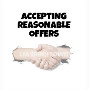 Accepting all reasonable offers!!